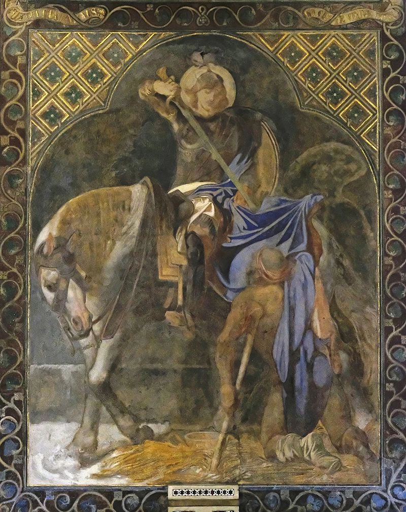 San Martino si taglia il mantello - Église Saint, Germain, l'Auxerrois de Paris